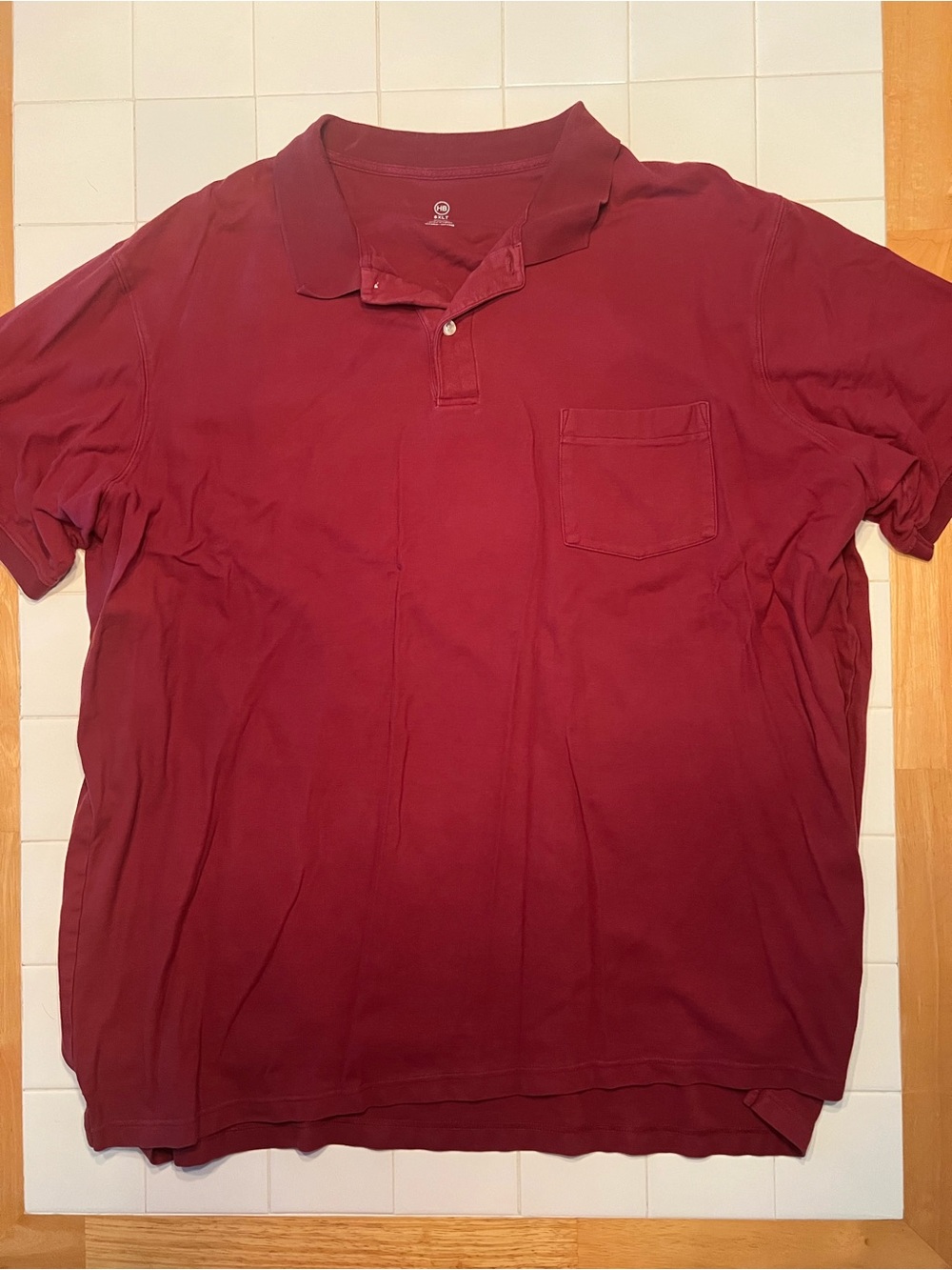 Men's Harbor Bay Pocket Polo Shirt - Red 5XLT